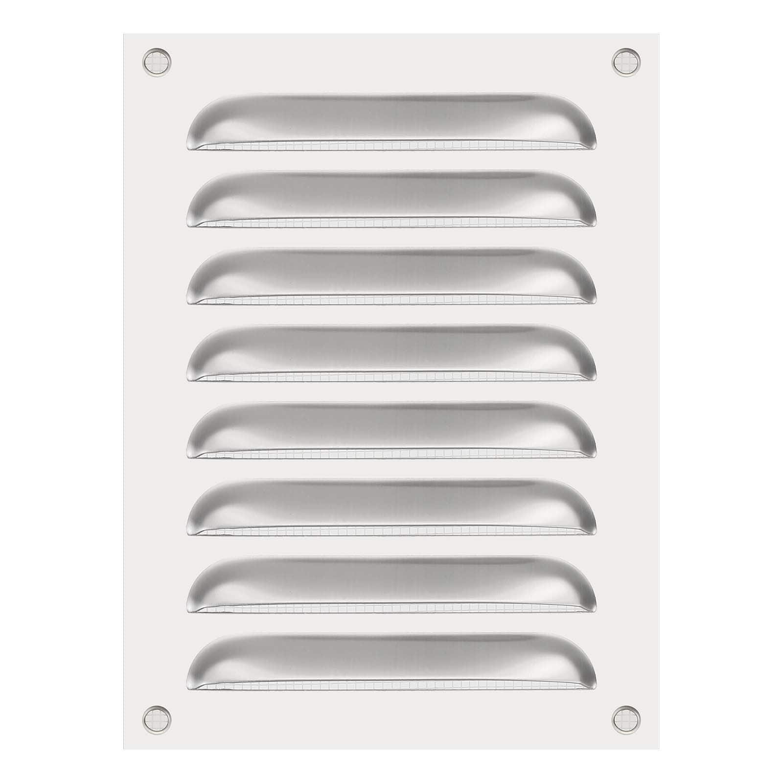 "Unique Bargains - 8""x6"" Stainless Steel Vent Cover, Screen Air Grille Ventilation Cover HVAC Louvered Grill Built-in Mesh for Home - Silver" price history on PriceWatchPro