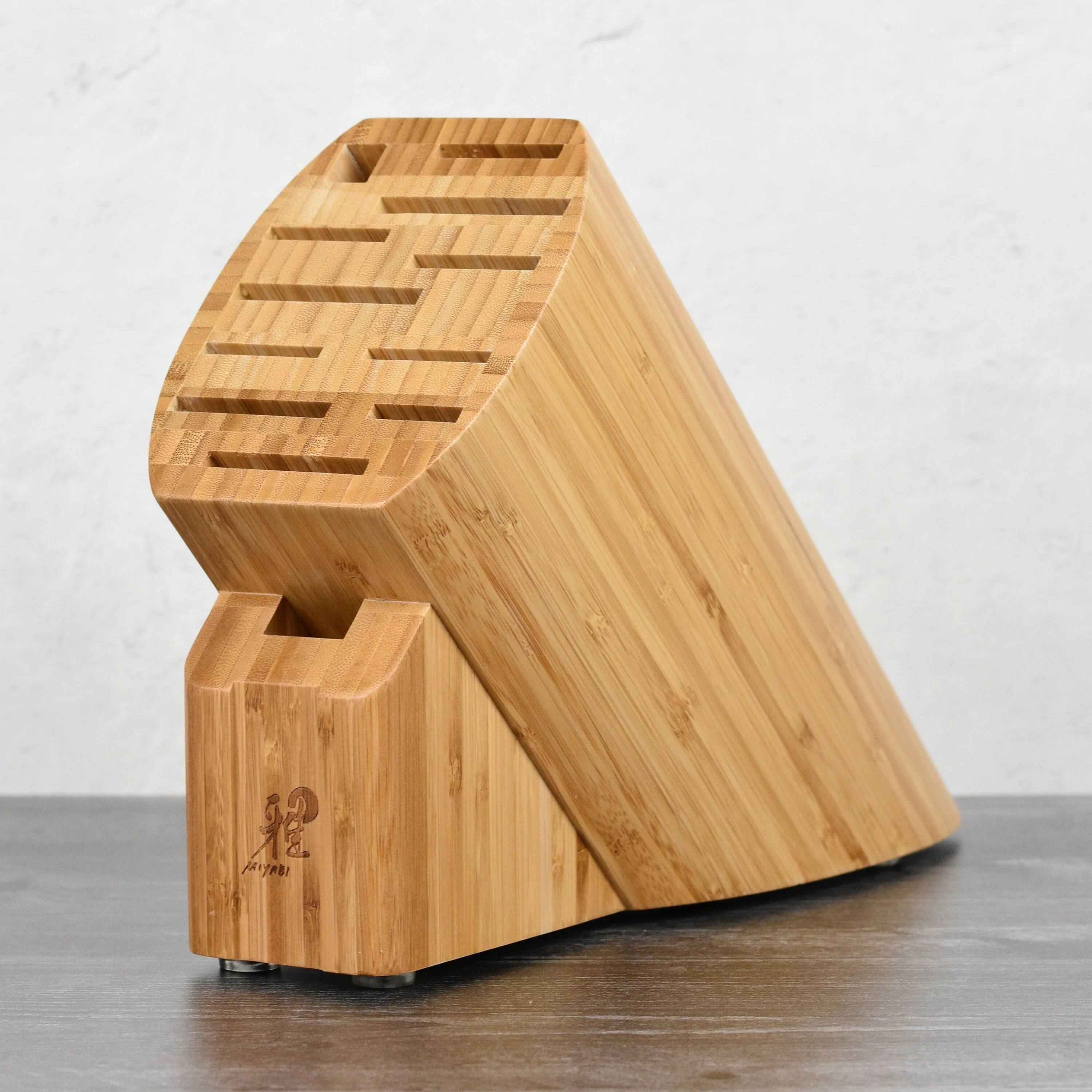Alt View 2. Miyabi - Miyabi 12-slot Bamboo Knife Block, no knives included - Bamboo.