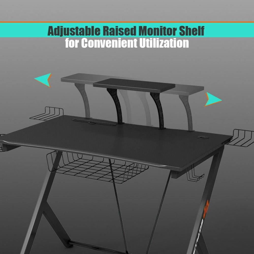 Adjustable Raised Monitor Shelf for Convenient Utilization