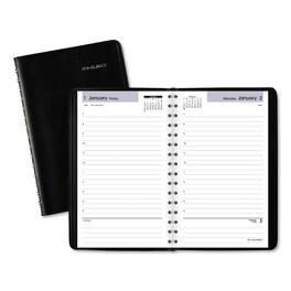 AT-A-GLANCE - DayMinder Daily Appointment Book 8 x 5 Black Cover 12 Month Jan to Dec 2026