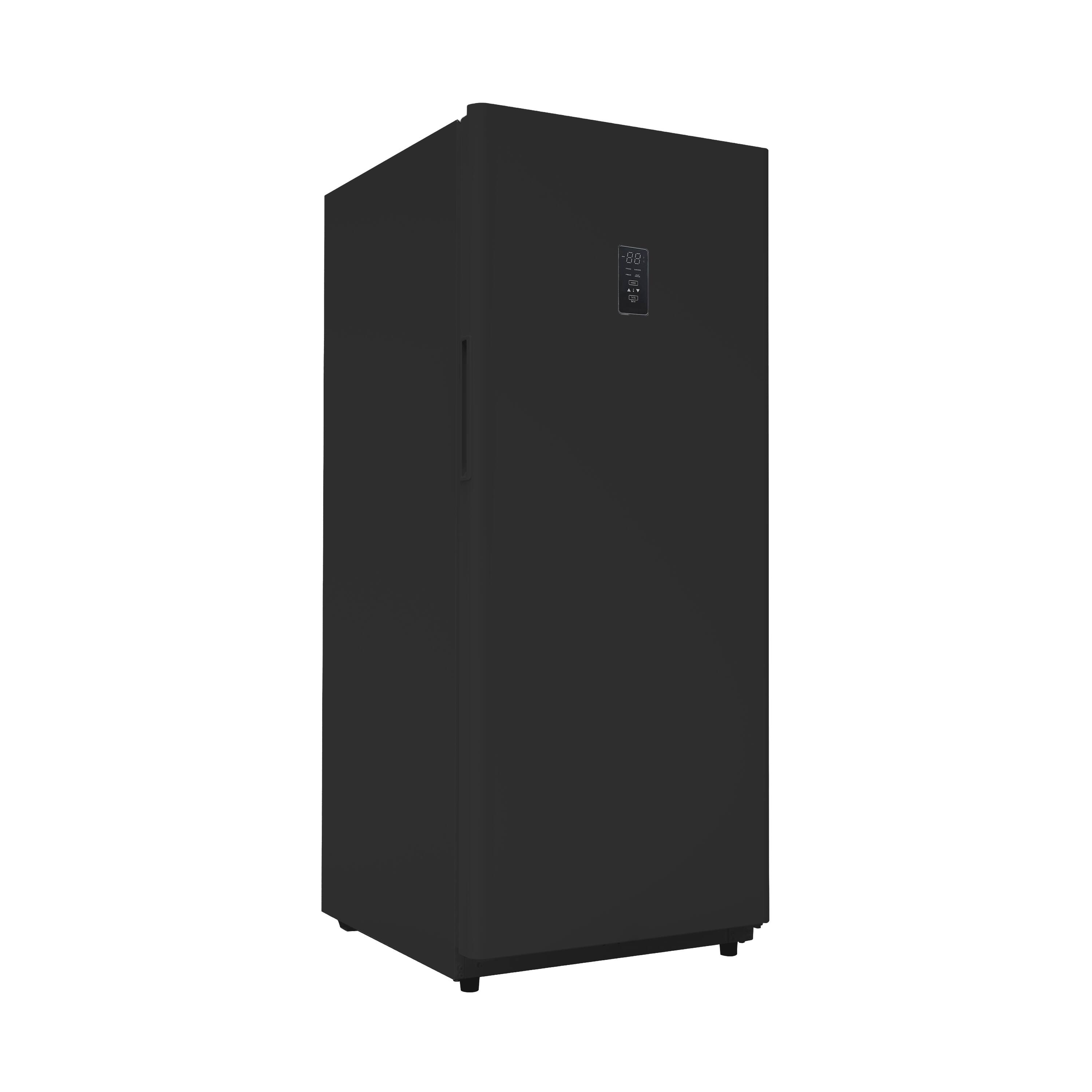 Angle. Conserv - Conserv 14cf Garage Ready Upright Freezer CONVERTIBLE Refrigerator 28" Energy Star 110V Reversible - Black.