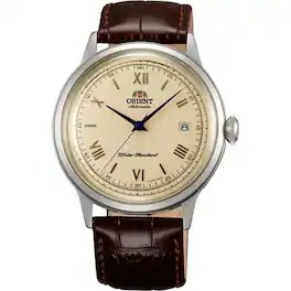 Orient - 2nd Generation Bambino Classic Automatic FAC00009N0 TAC00009N0 Mens Watch Leather Strap 30M - Champagne Dial