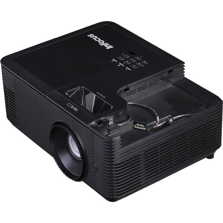 Alt View 2. InFocus - InFocus IN138HD 3D DLP Projector - 16:9 - Black - 1920 x 1080 - Front, Ceiling - 1080p - 5500 Hour Normal Mode - 10000 - Black.