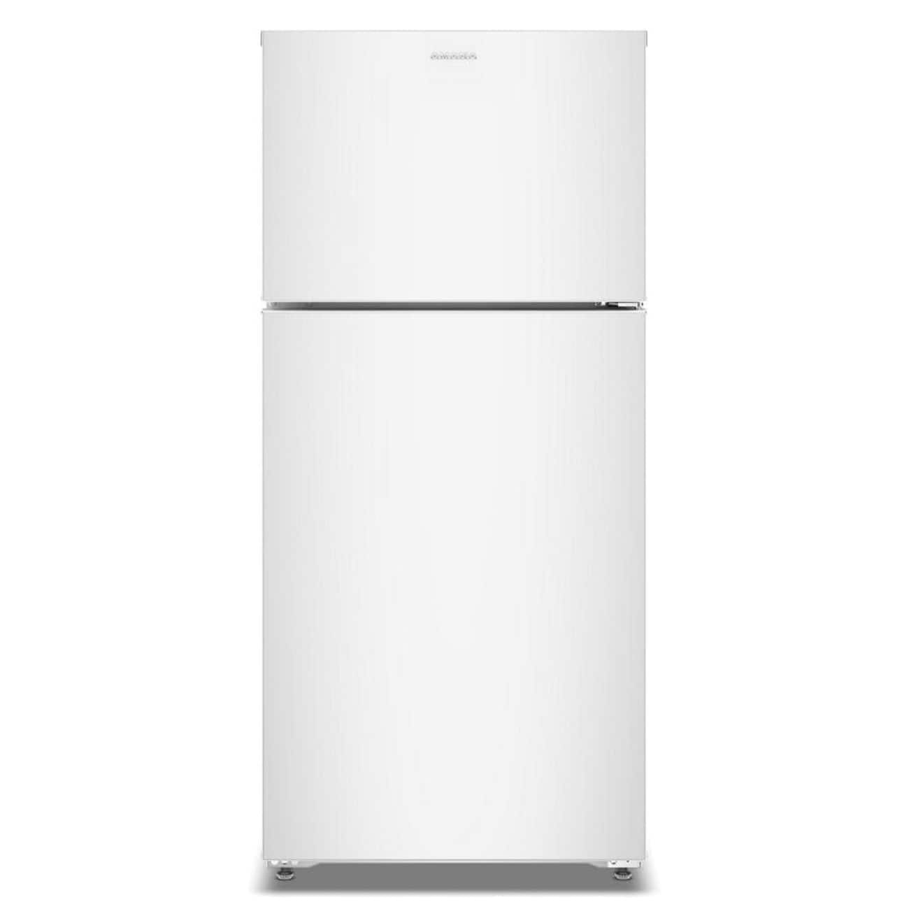 Amana - 28 in. Wide 14.3 cu. ft. Top-Freezer Refrigerator With A Large Crisper Drawer - White