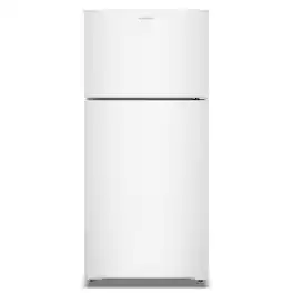 Amana - 28 in. Wide 14 cu. ft. Top-Freezer Refrigerator With A Large Crisper Drawer - White