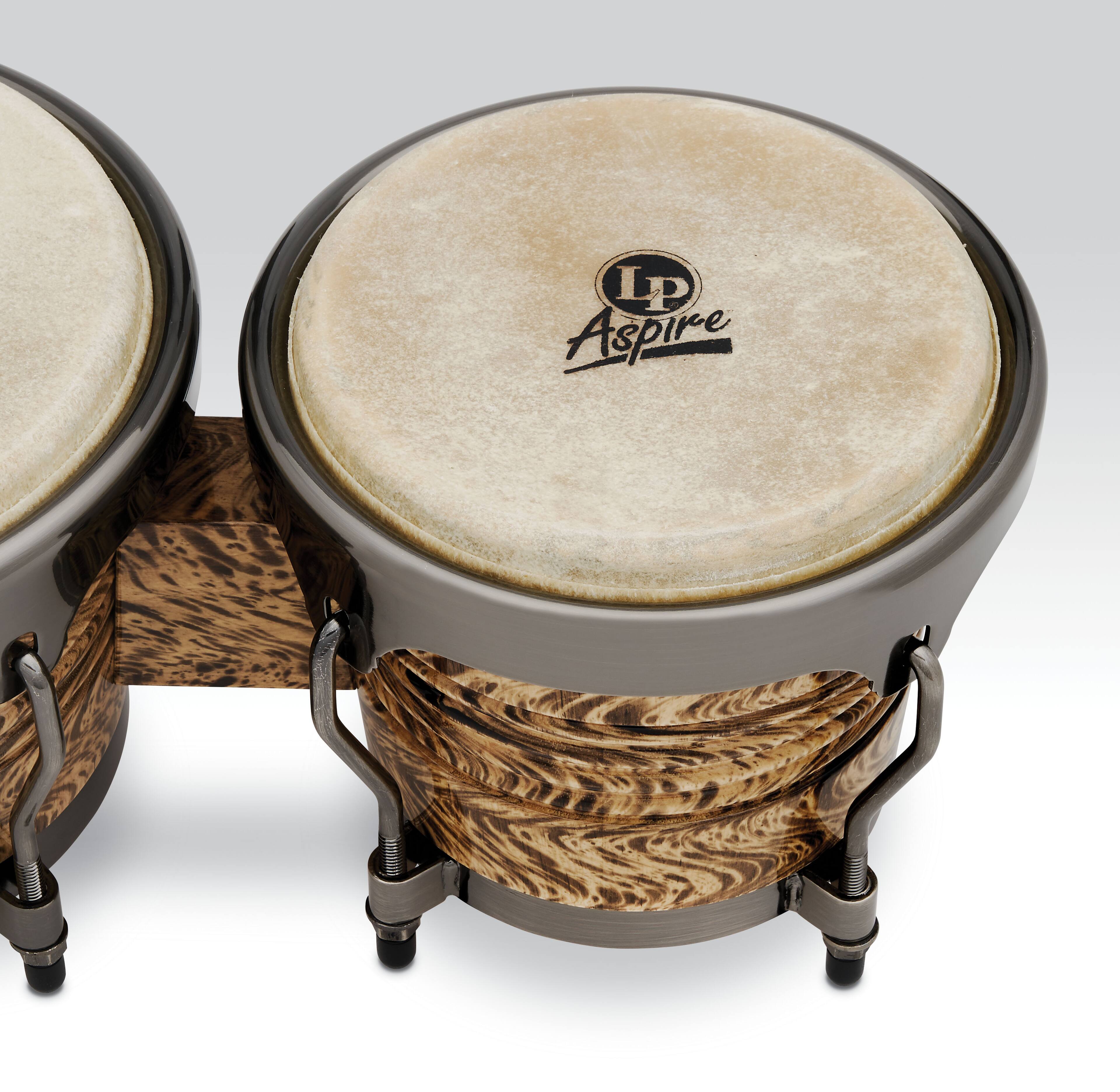 Left. Latin Percussion - Aspire 6-3/4" & 8" Bongos.