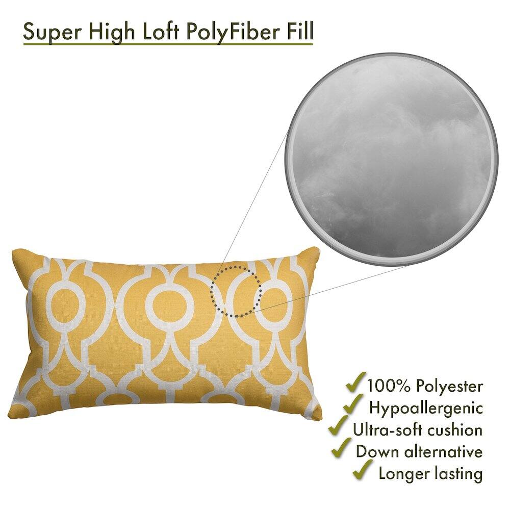 Super High Loft PolyFiber Fill

- 100% Polyester
- Hypoallergenic
- Ultra-soft cushion
- Down alternative
- Longer lasting