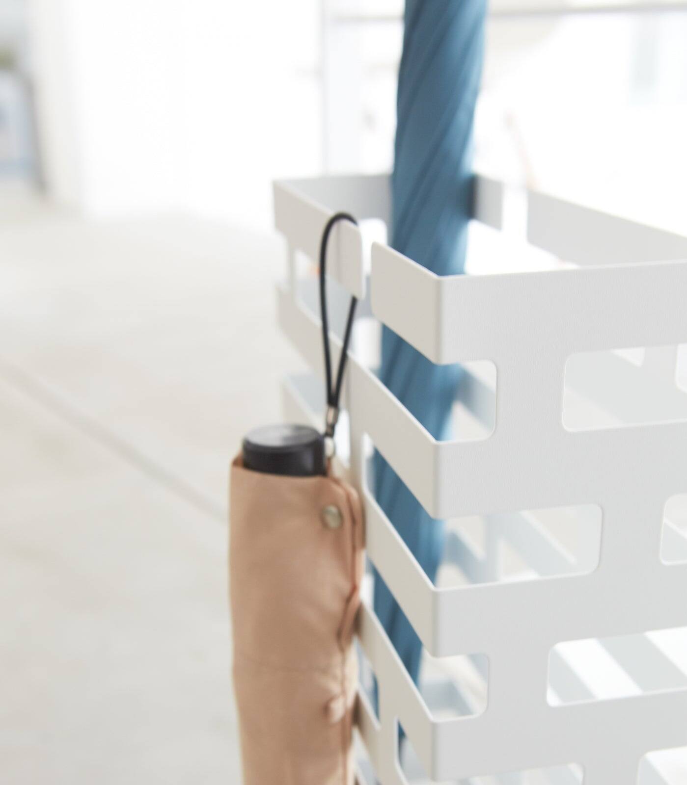 Alt View 2. Yamazaki Home - Umbrella Stand - Rectangle - Steel - Wit.