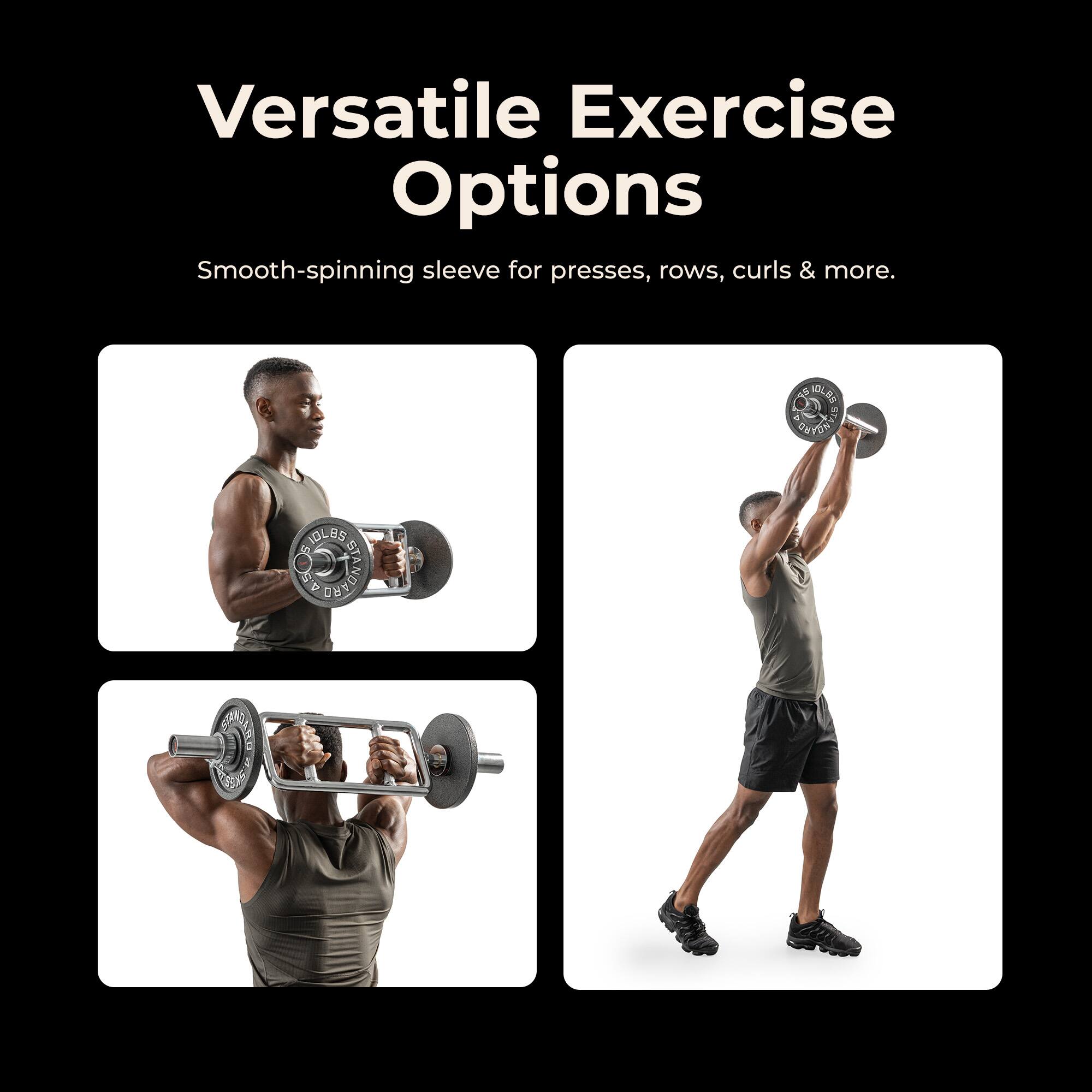 Sunny Health & Fitness Olympic Tricep Bar with Neutral Grip, 2