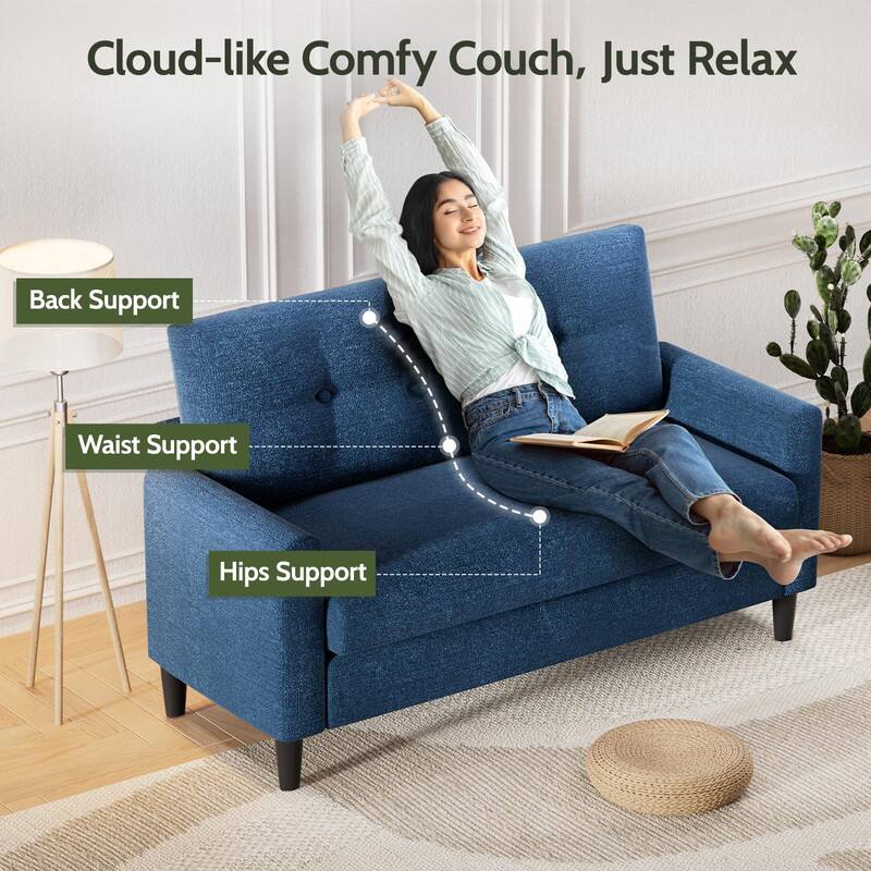 Cloud-like Comfy Couch, Just Relax

- Back Support
- Waist Support
- Hips Support