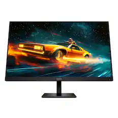 Front. HP OMEN - 31.5" IPS UHD 144Hz FreeSync and G-SYNC Compatible Smart Gaming Monitor with Adjustable Height (DisplayPort, HDMI) - Black.