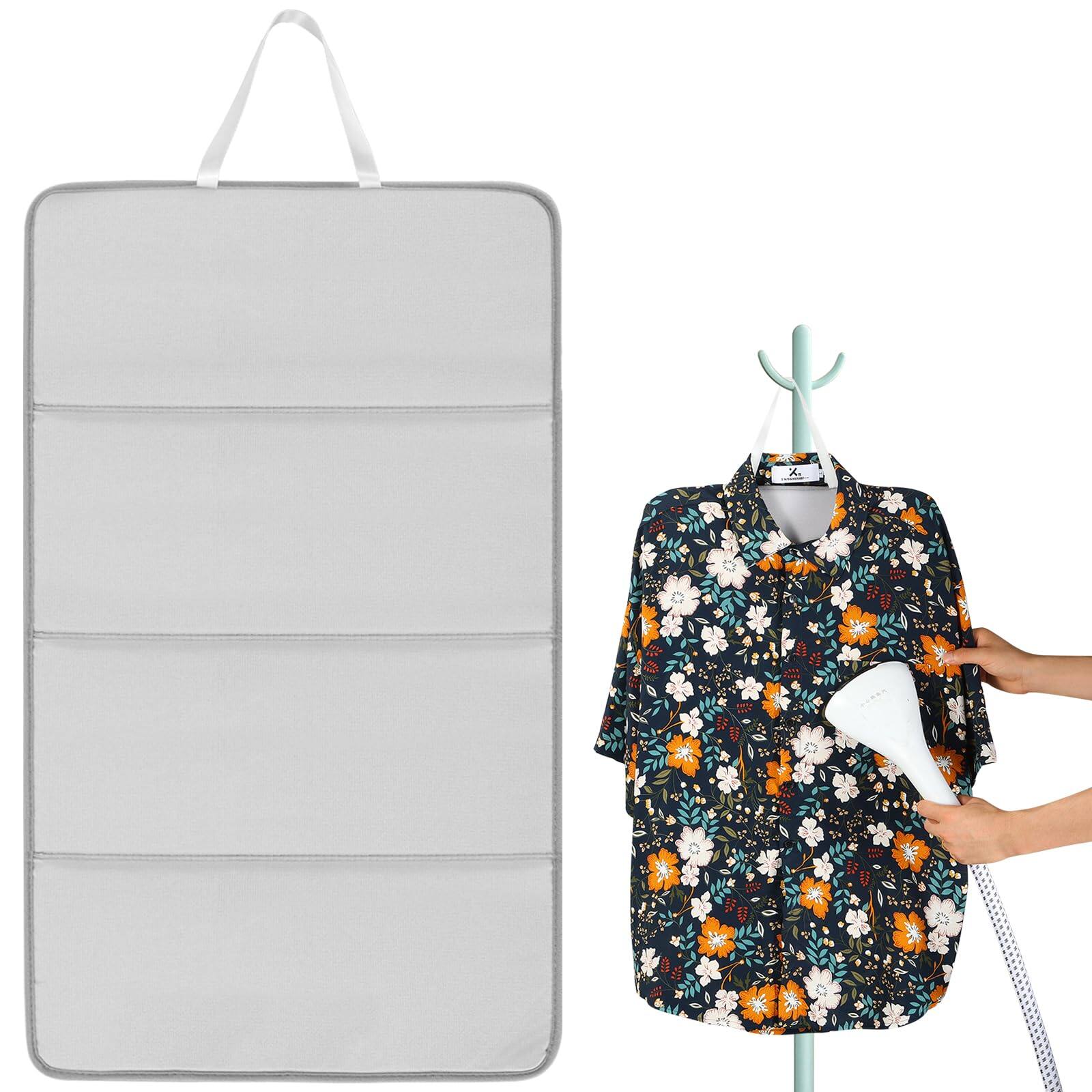 Front. DORLUKFU - Steamer Board for Clothes Foldable Steam Board Stand for Steaming Clothes Hanging Ironing Board Hanging Steam Iron Pad.