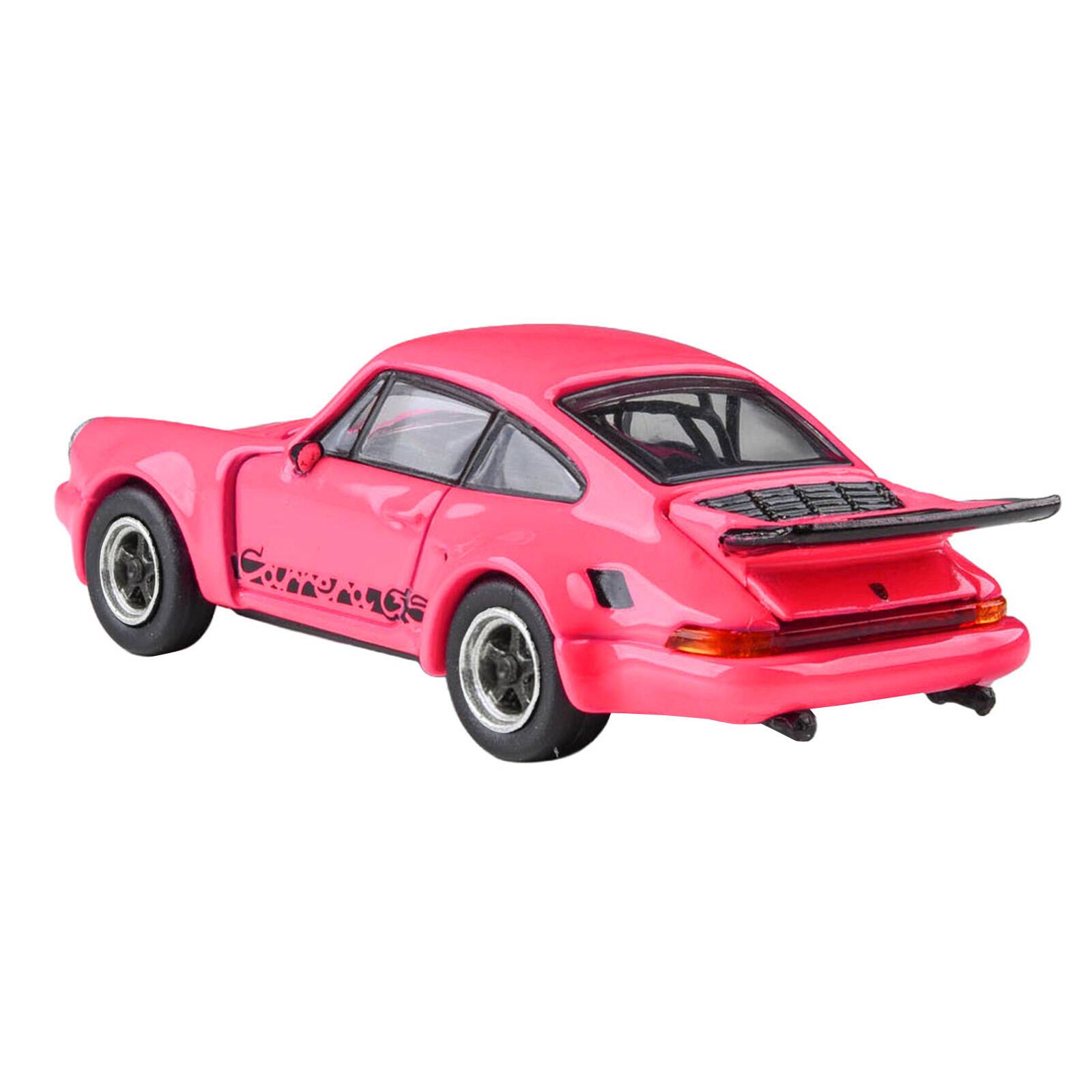 Alt View 2. Paragon - 1974 Porsche 911 Carrera RSR 3.0 Fuchsia with Black Stripes 1/64 Diecast Model Car by Paragon Models.