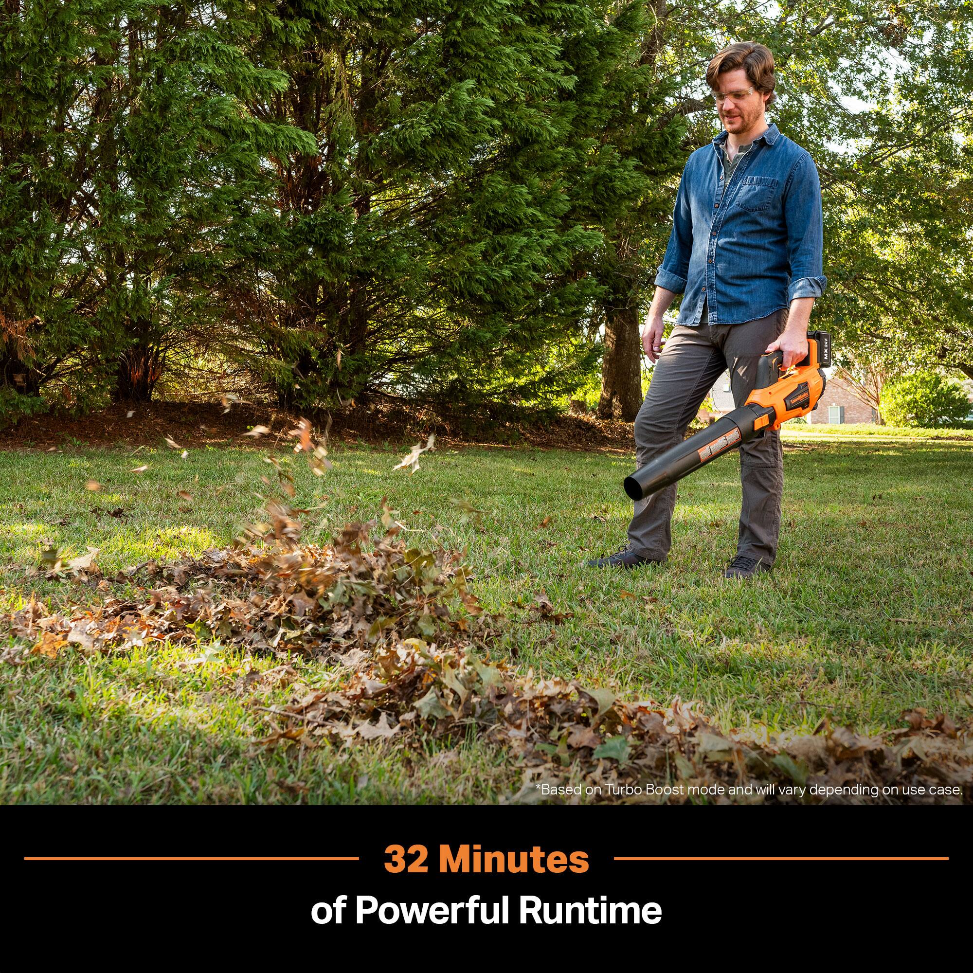*Based on Turbo Boost mode and will vary depending on use case.
32 Minutes of Powerful Runtime