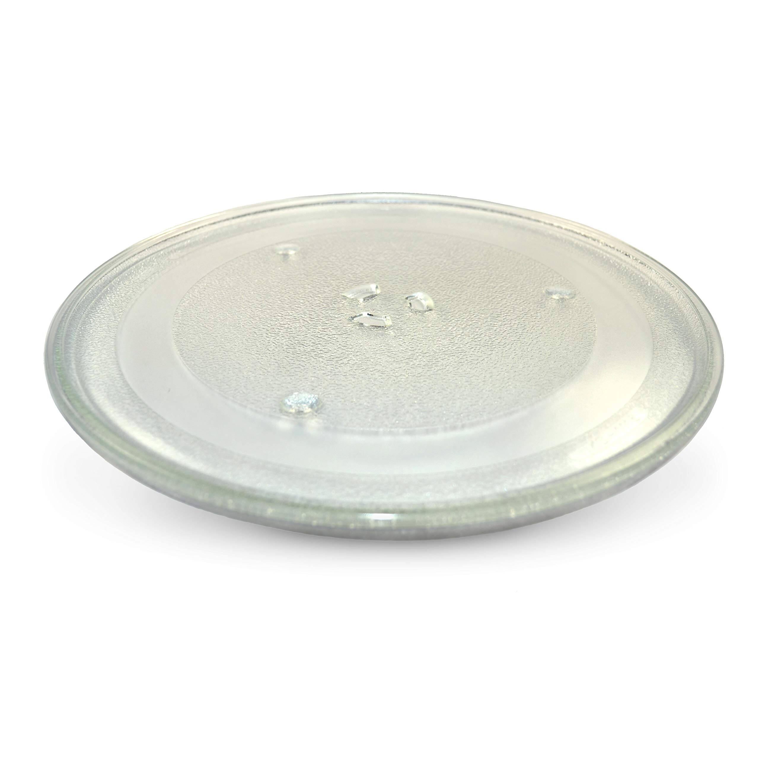 Left. HQRP - 12.5-inch Glass Turntable Tray for Hotpoint WB49X10069 RVM1535 RVM1535DM1BB RVM1435 RVM1435WH001 RVM1425 Microwave.