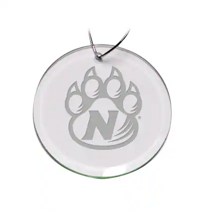 Front. Jardine - Northwest Missouri State Bearcats 3'' Glass Round Ornament - Multicolor.