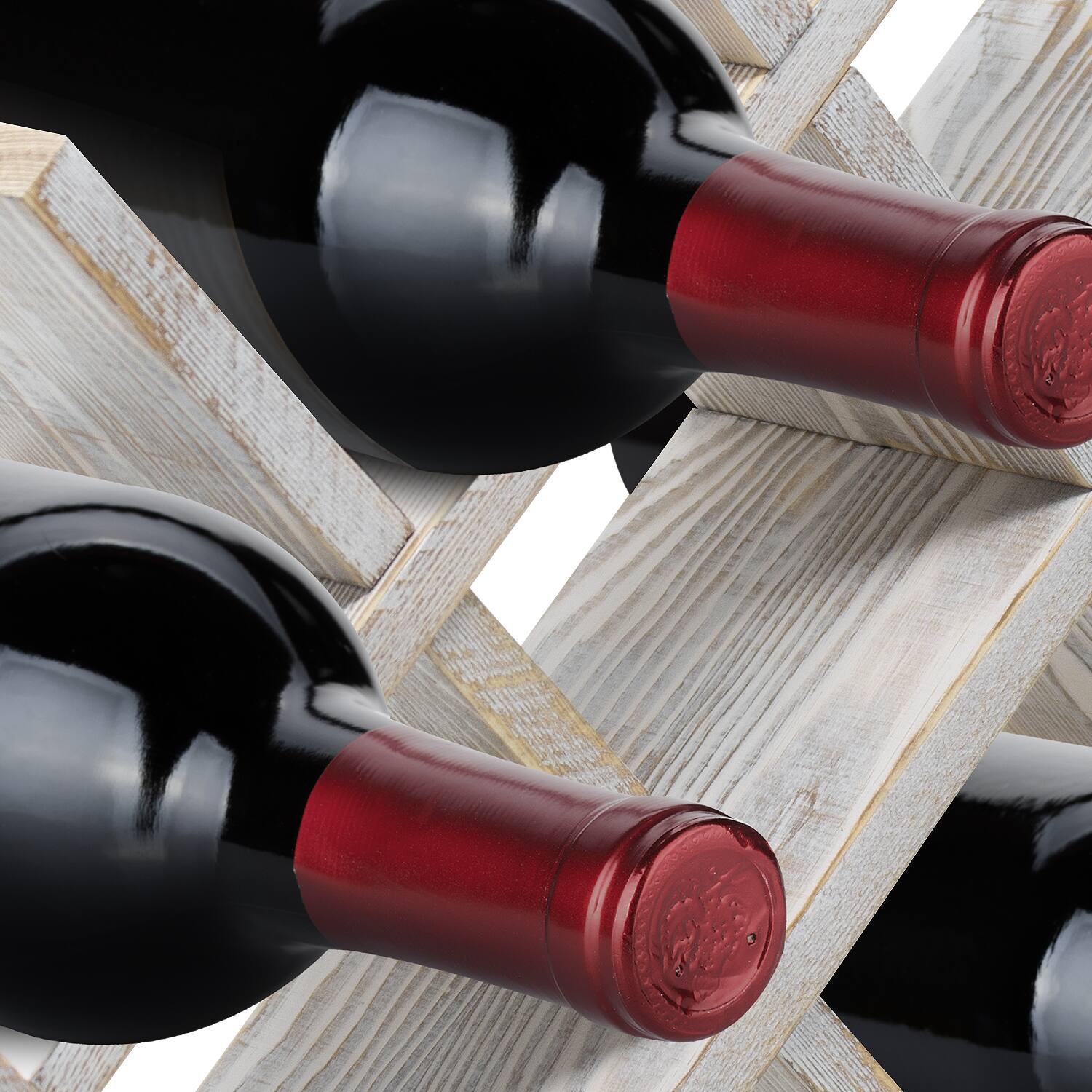 Alt View 3. Sorbus - Sorbus® Wine Rack Butterfly, Stores 8 Bottles of Wine, Sleek and Chic Looking, Minimal Assembly Required - Grey.