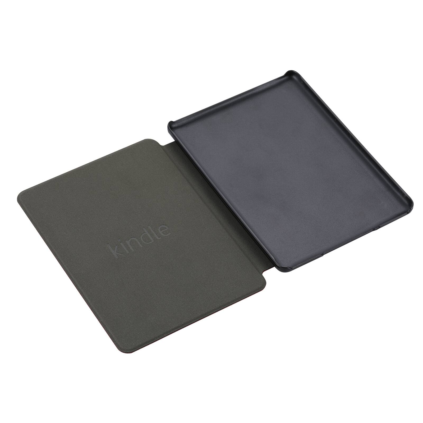Alt View 1. Dteck - For Amazon Kindle Paperwhite (2024)/Kindle Colorsoft Slim Fit Cross-hatched Leather Shockproof Case Auto Sleep/Wake - Skyblue.