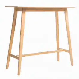RYHNUYNE - Modern Oak Counter Height Bar Table,Narrow Console Sofa Table for Entryway - Natural