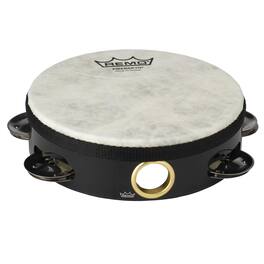 Remo - TA-5106-70 Fiberskyn Tambourine, Pre-Tuned Fiberskyn Head, 6" Diameter, Single-Row 6 Jingles