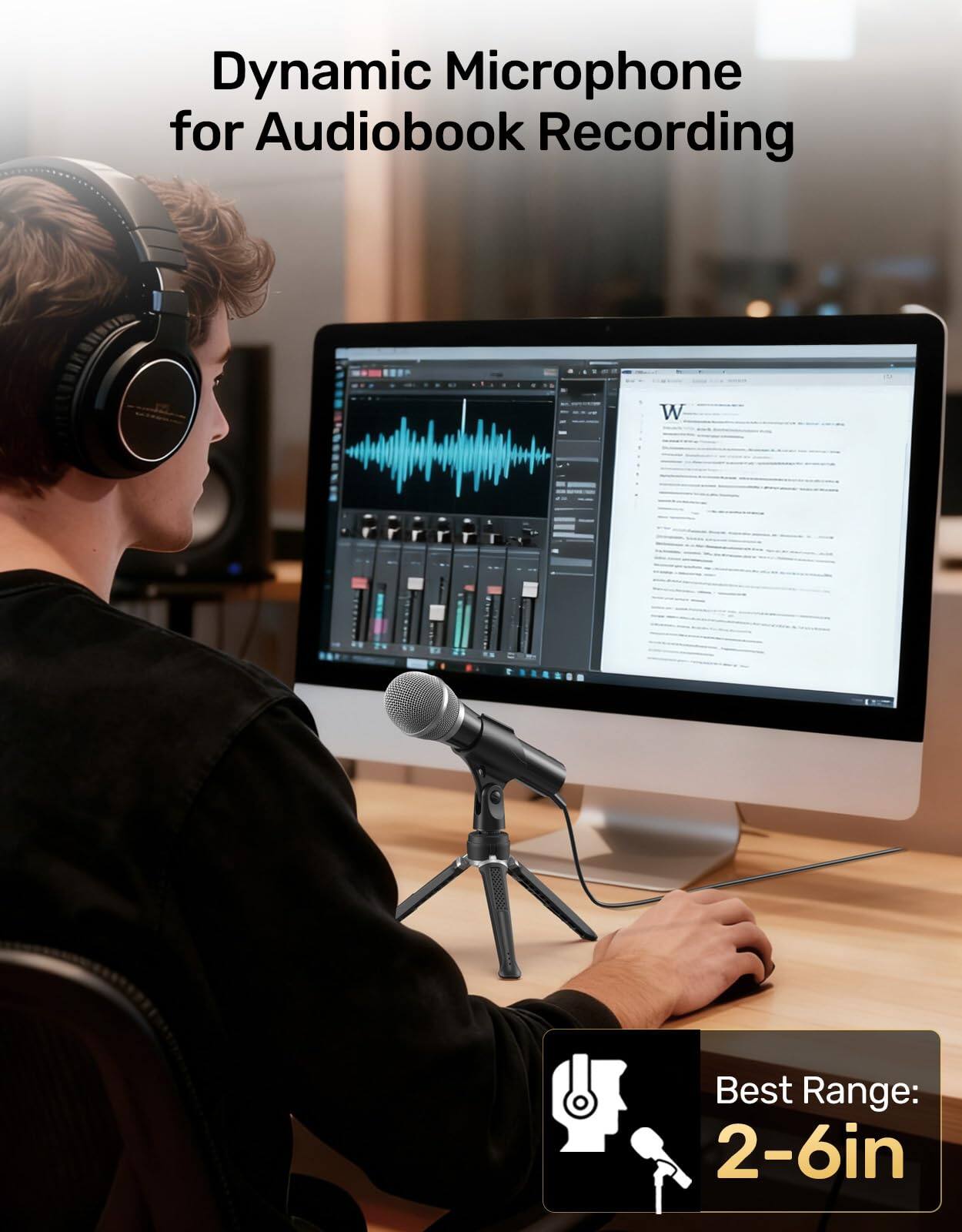 Empire DigiLabs Usb xlr Dynamic Microphone Audiobook Recording ...