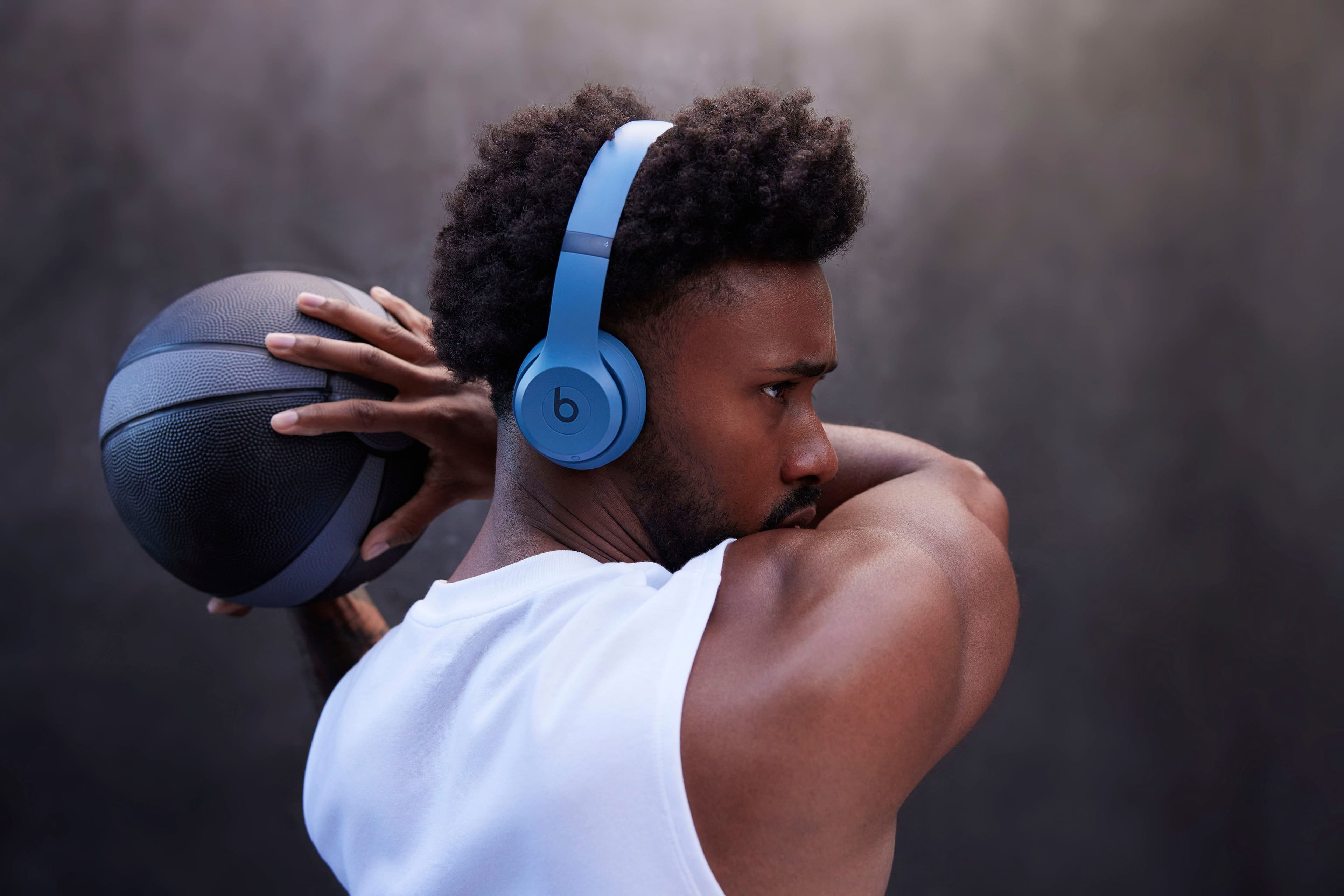 Alt View 16. Beats - Solo 4 Wireless On-Ear Headphones - Slate Blue.