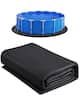 Front. VEVOR - 15ft Round Pool Liner Pad, Pool Liner Pad for Above Ground Swimming Pools, Extra-Thick Pool Mat, Prevents Punctures - Black.