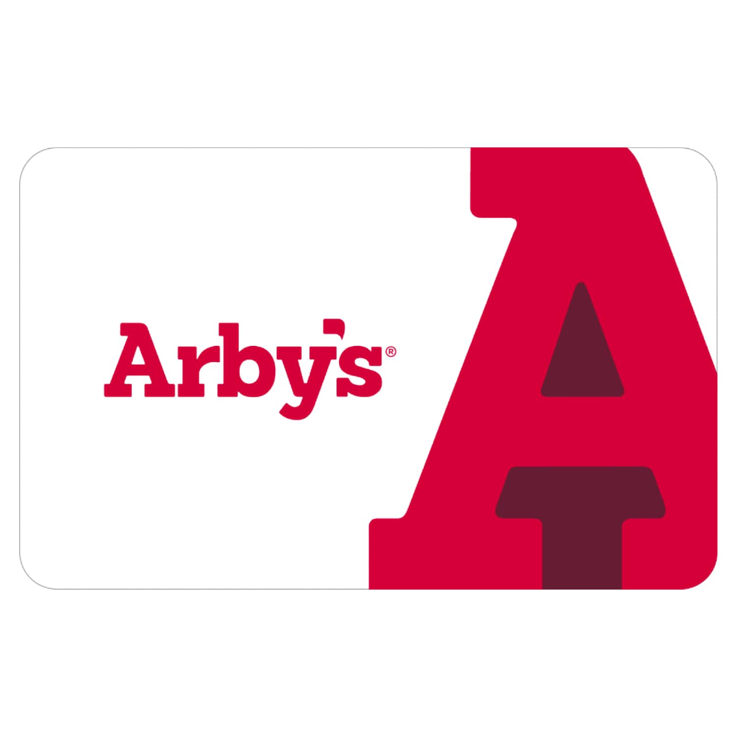 Front. Arbys - $25 Gift Card.