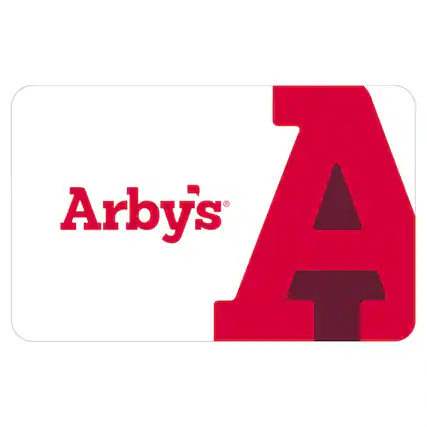 Front. Arbys - $25 Gift Card.