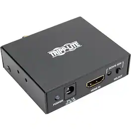 Eaton Tripp Lite Series 4K HDMI Audio De-Embedder/Extractor with TOSLINK, RCA and 3.5 mm Stereo Output, 5.1 Channel - Unknown
