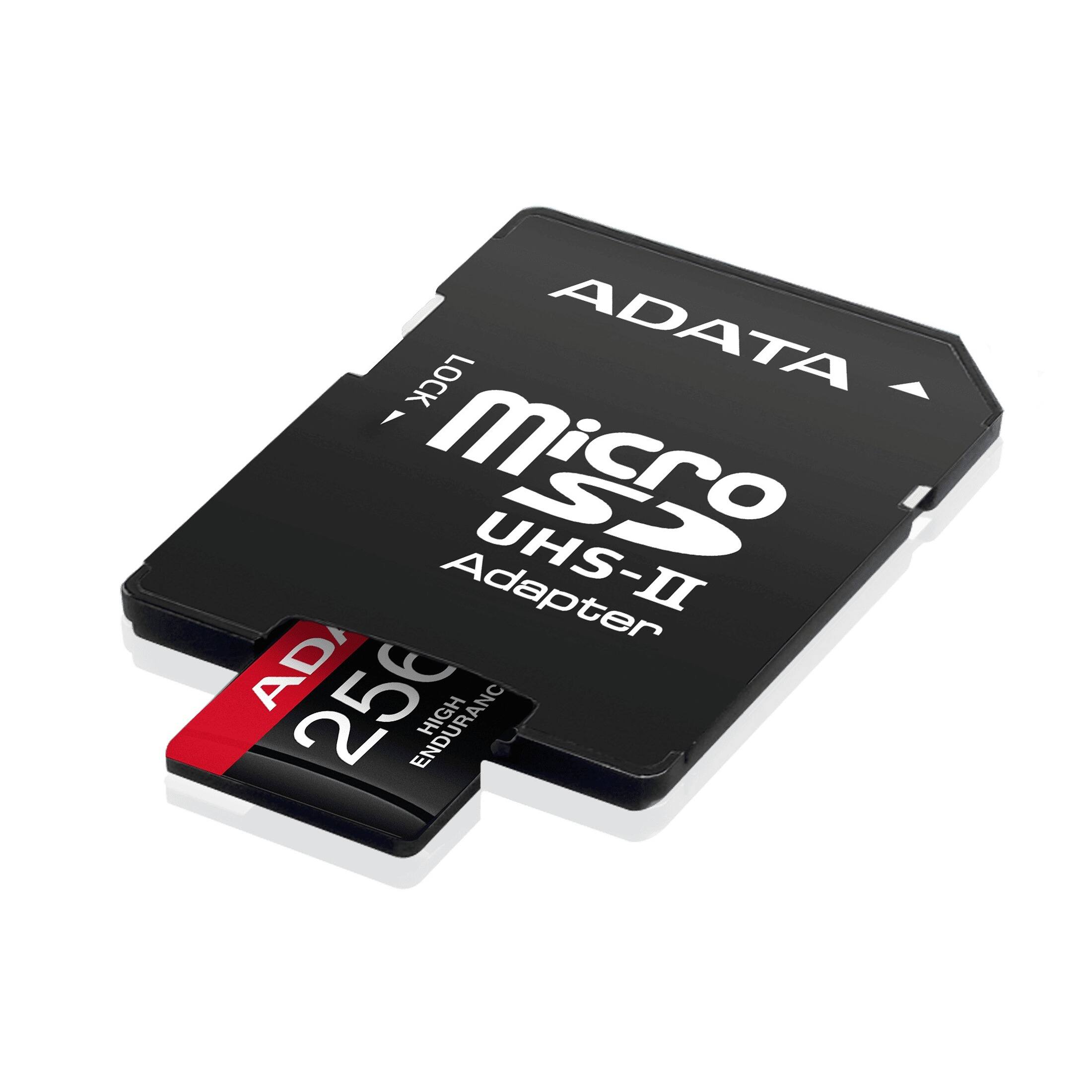 ADATA Micro SD UHS-II Adapter  
256GB High Endurance