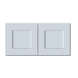 Boyel Living - 30in.W x12in.D x15in.H Dove WALL CABINET Fully assembled Cabinet With Two HDF Doors - Gray