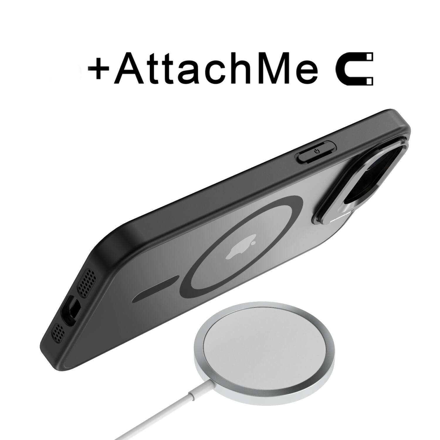 Alt View 2. BASELINE - baseline InFrame MagSafe Case with Kickstand for Apple iPhone 17e / 16e - black.