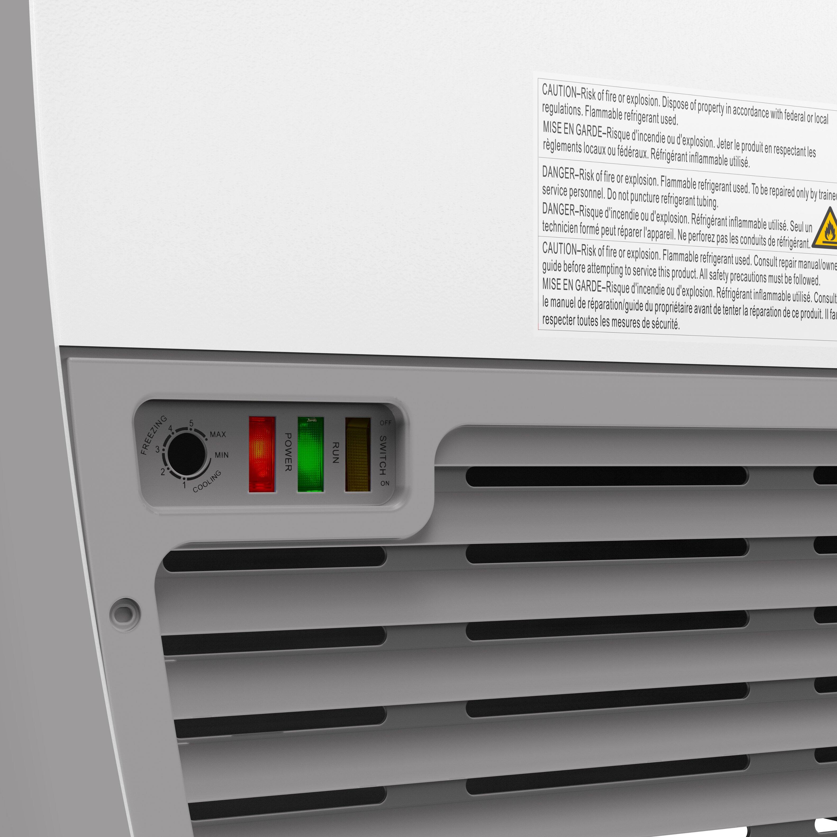 CAUTION - Risk of fire or explosion. Dispose of properly in accordance with federal or local regulations. Flammable refrigerant used.

MISE EN GARDE - Risque d'incendie ou d'explosion. Jeter le produit en respectant les réglementations fédérales ou locales. Réfrigérant inflammable utilisé.

DANGER - Risk of fire or explosion. Flammable refrigerant used. To be repaired only by trained service personnel. Do not puncture refrigerant tubing.

DANGER - Risque d'incendie ou d'explosion. Réfrigérant inflammable utilisé. Seul un technicien formé peut réparer l'appareil. Ne perforer pas les conduits de réfrigérant.

CAUTION - Risk of fire or explosion. Flammable refrigerant used. Consult repair manual before attempting to service this product. All safety precautions must be followed.

MISE EN GARDE - Risque d'incendie ou d'explosion. Réfrigérant inflammable utilisé. Consultez le manuel de réparation du propriétaire avant de tenter la réparation de ce produit. Il faut respecter toutes les mesures de sécurité.