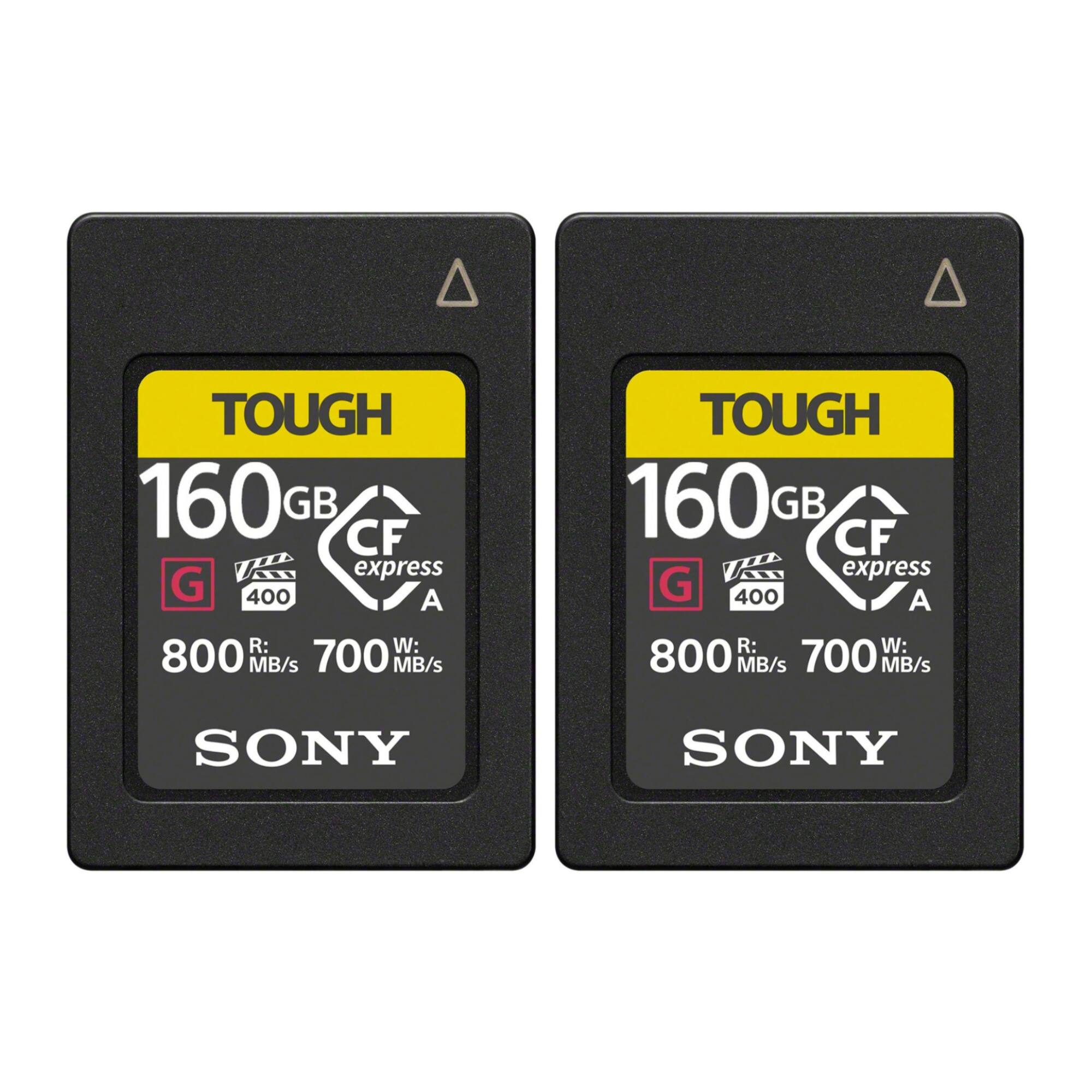 TOUGH
160GB
CF express G 400 A
R: 800 MB/s
W: 700 MB/s
SONY
TOUGH
160GB
CF express G 400 A
R: 800 MB/s
W: 700 MB/s
SONY