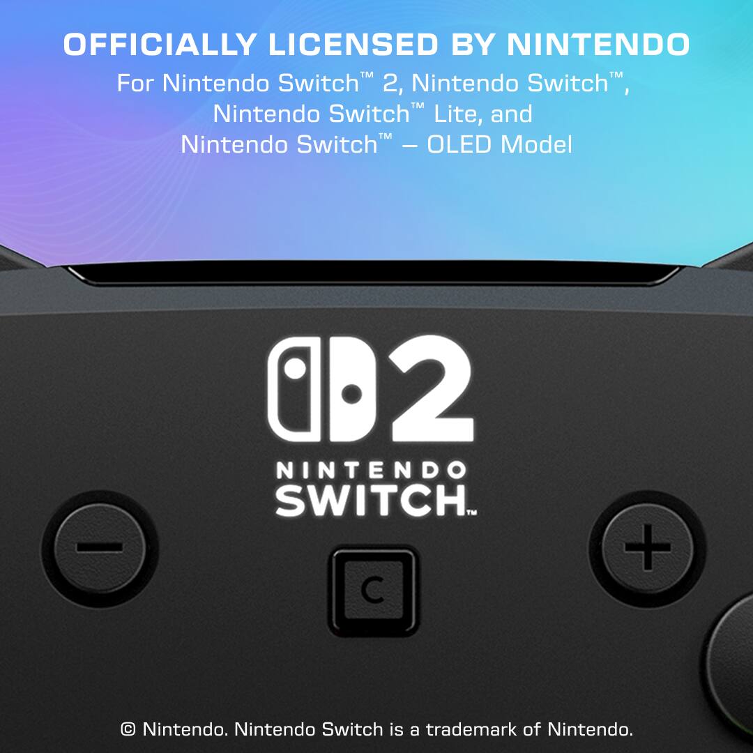 OFFICIALLY LICENSED BY NINTENDO  
For Nintendo Switch™ 2, Nintendo Switch™, Nintendo Switch™ Lite, and Nintendo Switch™ – OLED Model  

© Nintendo. Nintendo Switch is a trademark of Nintendo.