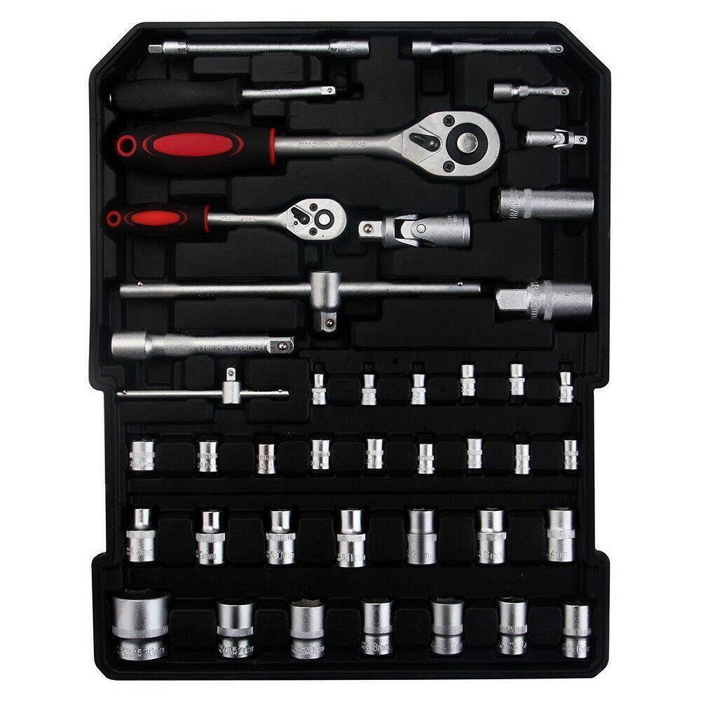 Alt View 2. Winado - 799 PCS Tool Set Mechanics Tool Kit Wrenches Socket with Trolley Case Box Organizer - Silver.