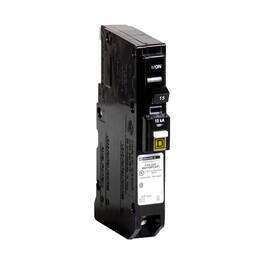 Schneider Electric - Square D QO 15 amps Arc Fault/Ground Fault Single Pole Circuit Breaker