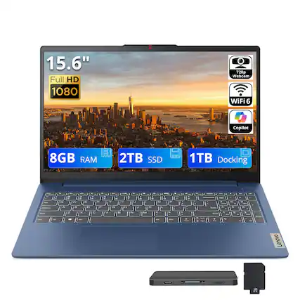 15.6" Full HD 1080p
720p Webcam
WiFi 6
Copilot
8GB RAM
2TB SSD
1TB Docking
CHIPAGREE - 7 - 4 AEPUALY
2 - 5 - 19 CHICK 0
SUR KITY
Lenovo