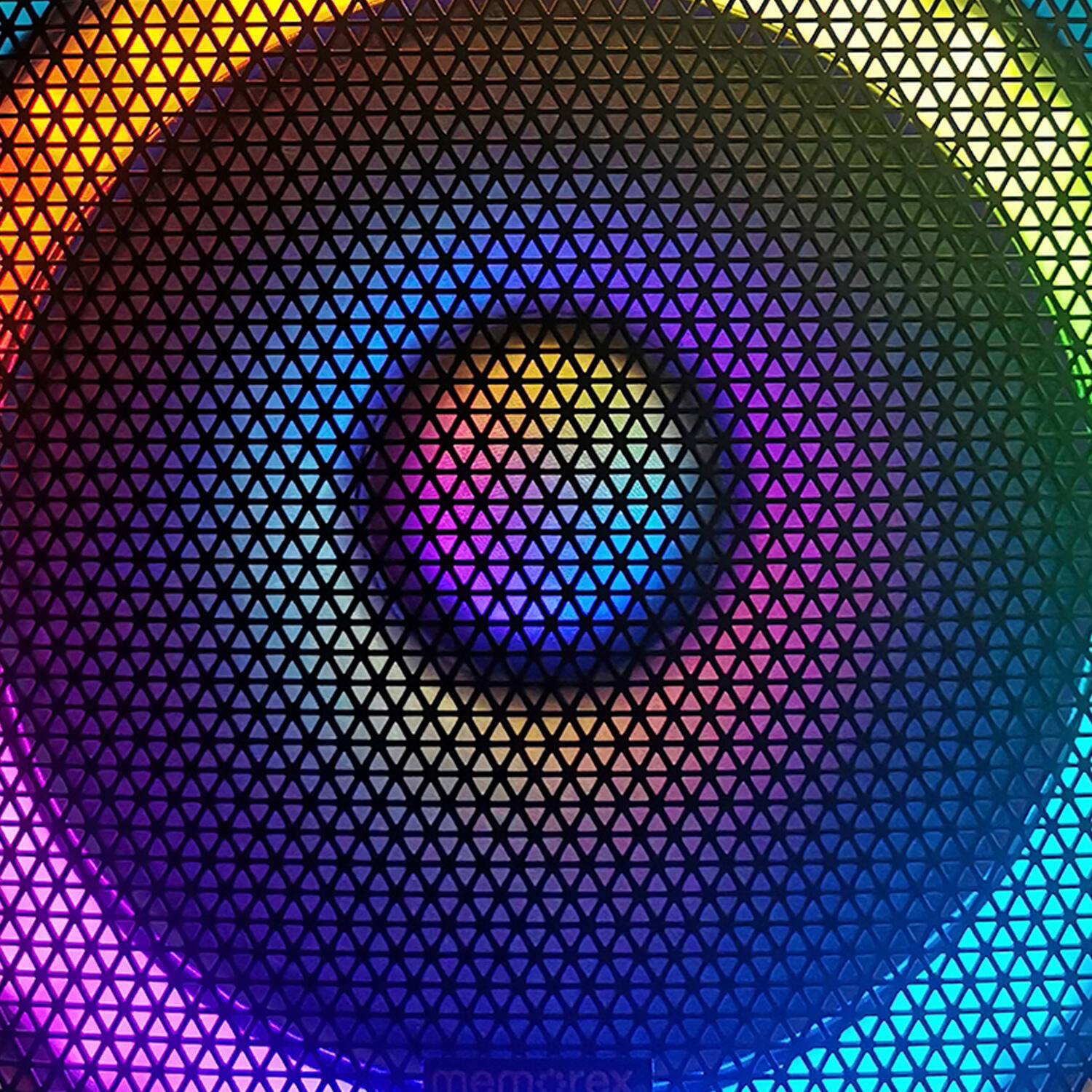 Left. Memorex - Memorex Professional Portable Bluetooth 15-in. True Wireless Pa Speaker With Translucent Cabinet And Led Lights - Black.