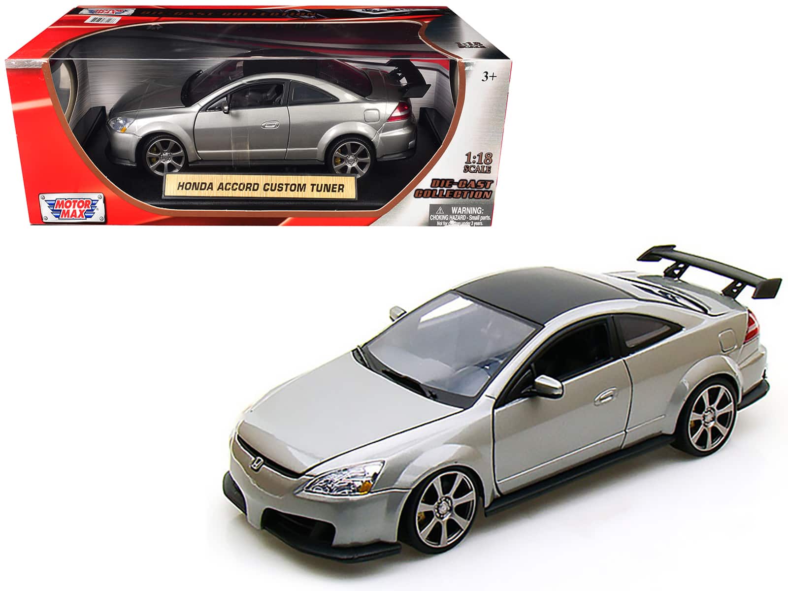 2003 Honda Accord Gray Metallic 1/18 Diecast Model Car by Motormax price history on PriceWatchPro