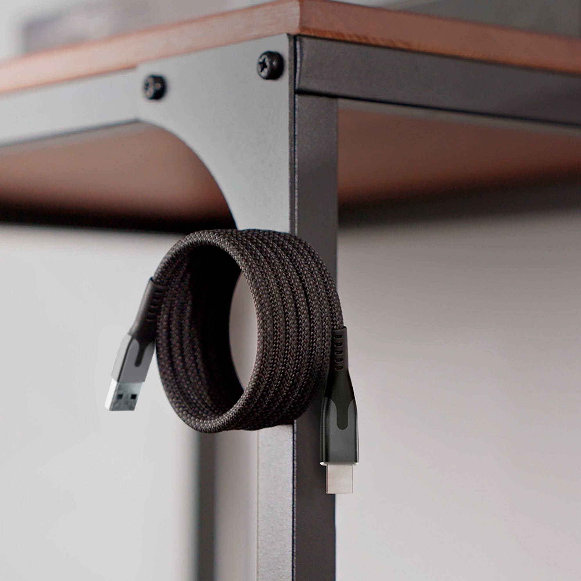 Alt View 14. STATIK - MagStack 6 Foot USB-A to USB-C Magnetic Charging Cable - Black.