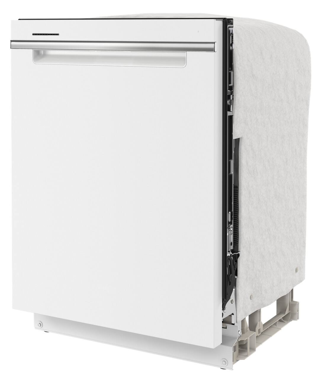 Left. Whirlpool - 24 inch Top Control Built-In Stainless Steel Tub Dishwasher with 3rd Rack, Large Capacity, 47 dBA - White.