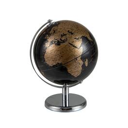 Gymax - Metallic Black World Globe 8-Inch Rotating Earth Globe Metal Stand Teaching Gift - Gold