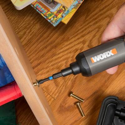 4V Electric Screwdriver, 400 RPM, 3-Stage Adjustable Speed