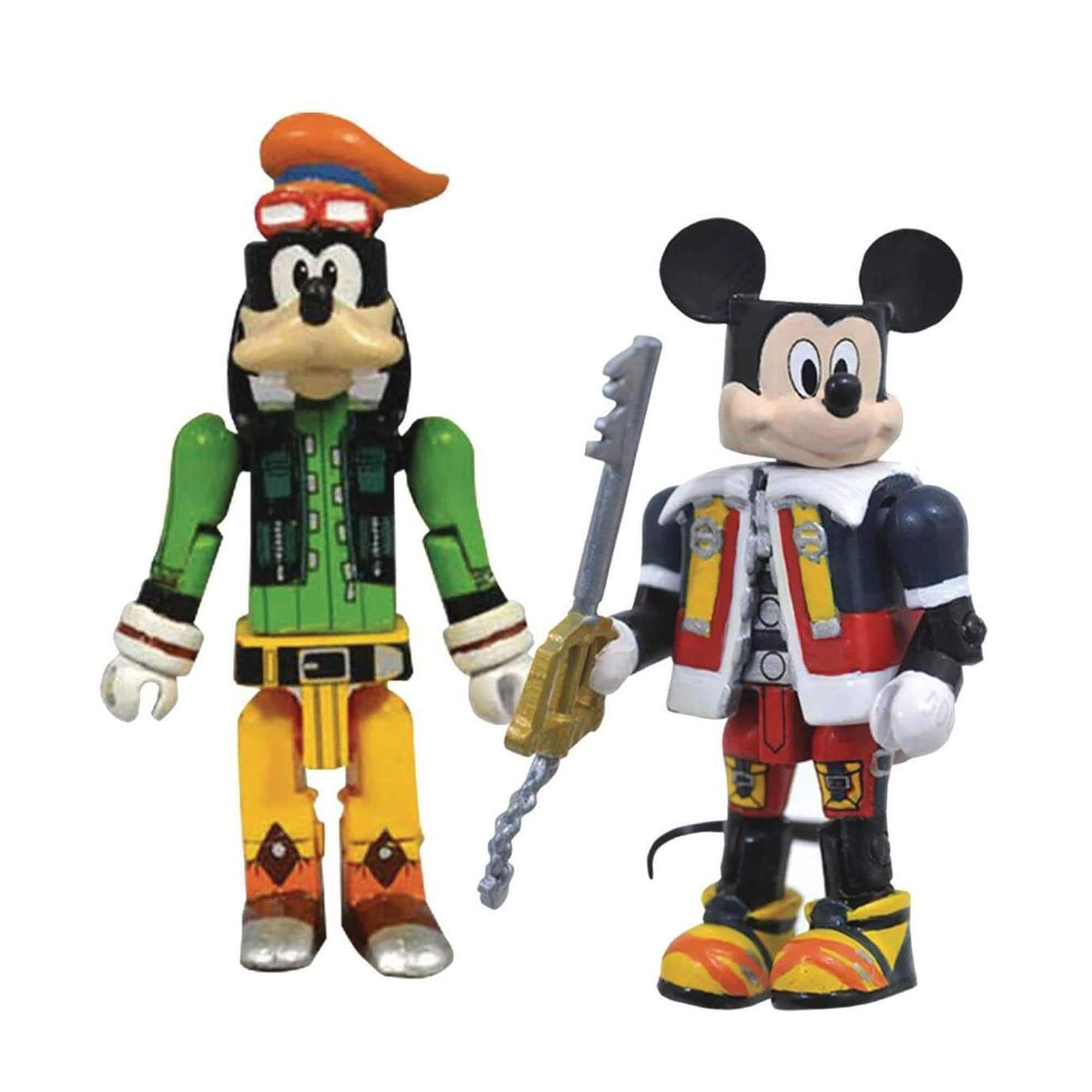 Diamond Select Toys - Kingdom Hearts Minimates Series 1 | Mickey Mouse & Goofy - Blue