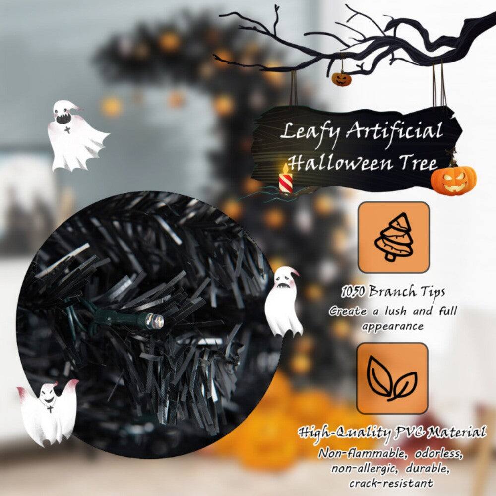 Leafy Artificial Halloween Tree

1050 Branch Tips  
Create a lush and full appearance

High-Quality PVC Material  
Non-flammable, odorless, non-allergic, durable, crack-resistant