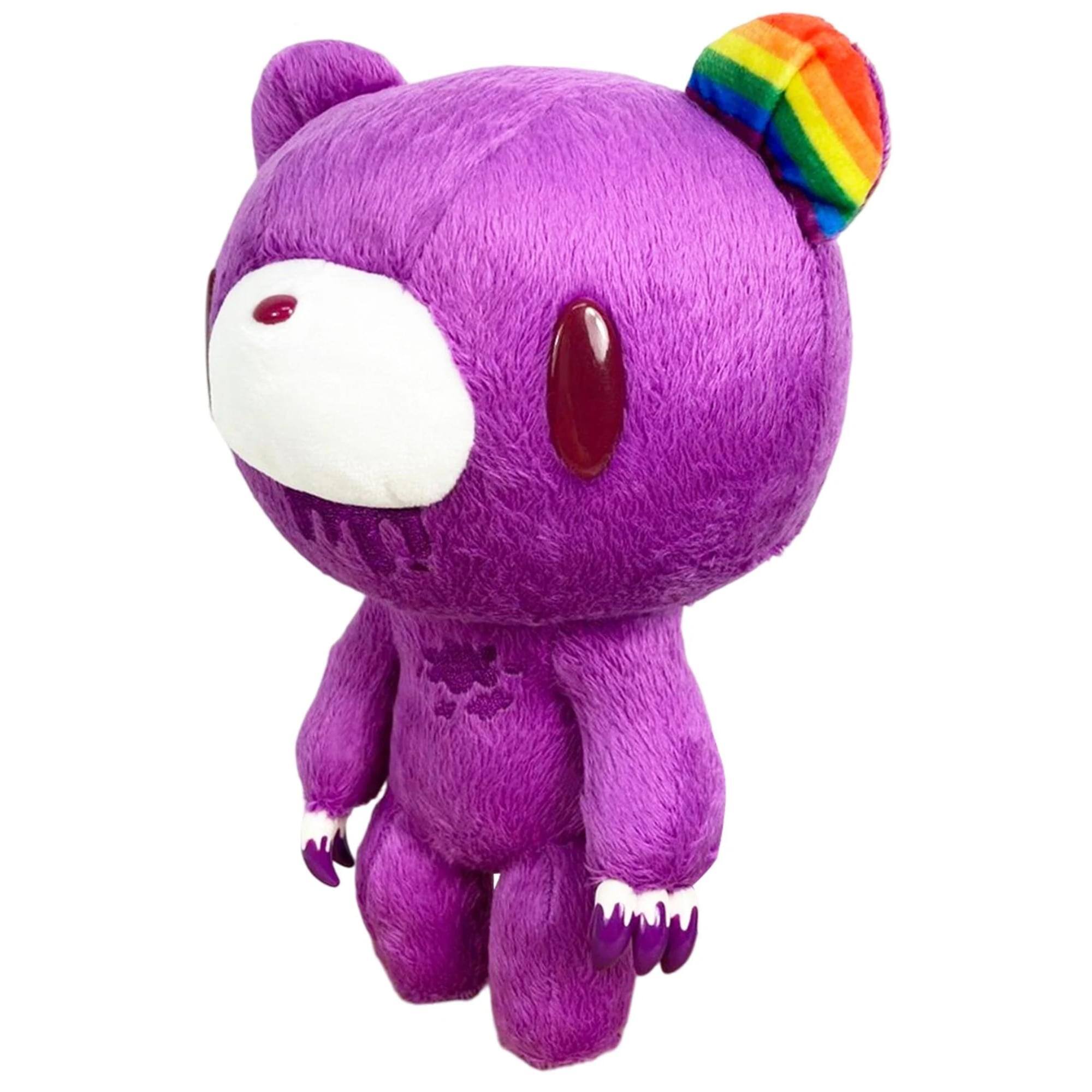 Alt View 1. Great Eastern - Gloomy Bear Purple 8 Inch Collector Plush - Purple.
