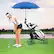 Alt View 2. Gymax - Gymax 3-Wheel Foldable Golf Push Pull Cart Trolley w/ Adjustable Handle Grey - Grey.