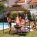 Alt View 1. Costway - Costway 8' x 5' Grill Gazebo with 2 Shelves 7 Hooks Metal Frame Soft Top - Brown.